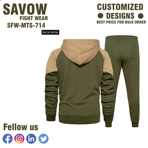 Conjunto Deportivo Casual para Hombre con Chaqueta Ligera, Pantalones con Cintura Ajustable y Tela Suave Diseñado para Uso Diario - Product Image 3