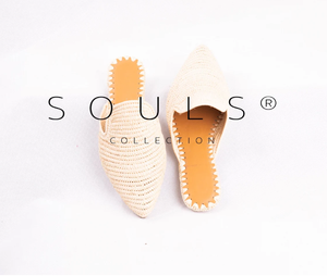 รองเท้าแตะ Raffia/รองเท้าแตะ Raffia/รองเท้า Raffia/สไลด์ Raffia/รองเท้าโมร็อกโก - Product Image 1