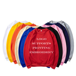 OEM 100% coton français éponge à manches longues pull sweat pour les femmes Premium 380 Gsm surdimensionné avec logo avant - Product Image 1