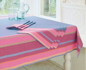 Modern Striped India Print 100% Cotton Waterproof Disposable Akshara Brand <b>Tablecloth</b> Rectangle Table Cover Weddings Dining - Product Image 4