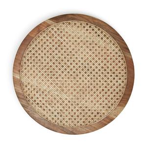 Plateau tournant en bois de haute qualité, design rond moderne, pour utilisation sur table et organisateur d'épices - Product Image 3