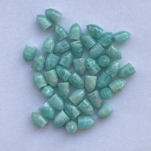 8mm 10mm 12mm naturel bleu vert Amazonite lisse rond balle Cabochon pierre précieuse prix de gros Semi précieux goujons Nice - Product Image 2