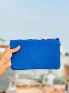 MS Handicraft Tropical Floral <b>Glass</b> Beaded Clutch Customized Shape & Color Mexican Fiesta Purse with Crossbody <b>Chain</b> - Product Image 3