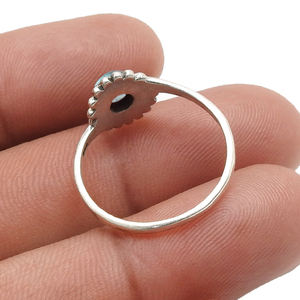 แหวนเงินแท้925เงินแท้ทำมืออัญมณีลาบราดอไรต์ธรรมชาติหลายเม็ดทำมือเครื่องประดับชั้นดีแหวนเงินประทับ925ขายส่ง - Product Image 3