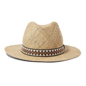 Men and <b>Women</b> <b>Panama</b> Straw <b>Hat</b> Casual Headwear Handmade Natural Raffia <b>Hats</b> Top Quality From Vietnam Factory - Product Image 5