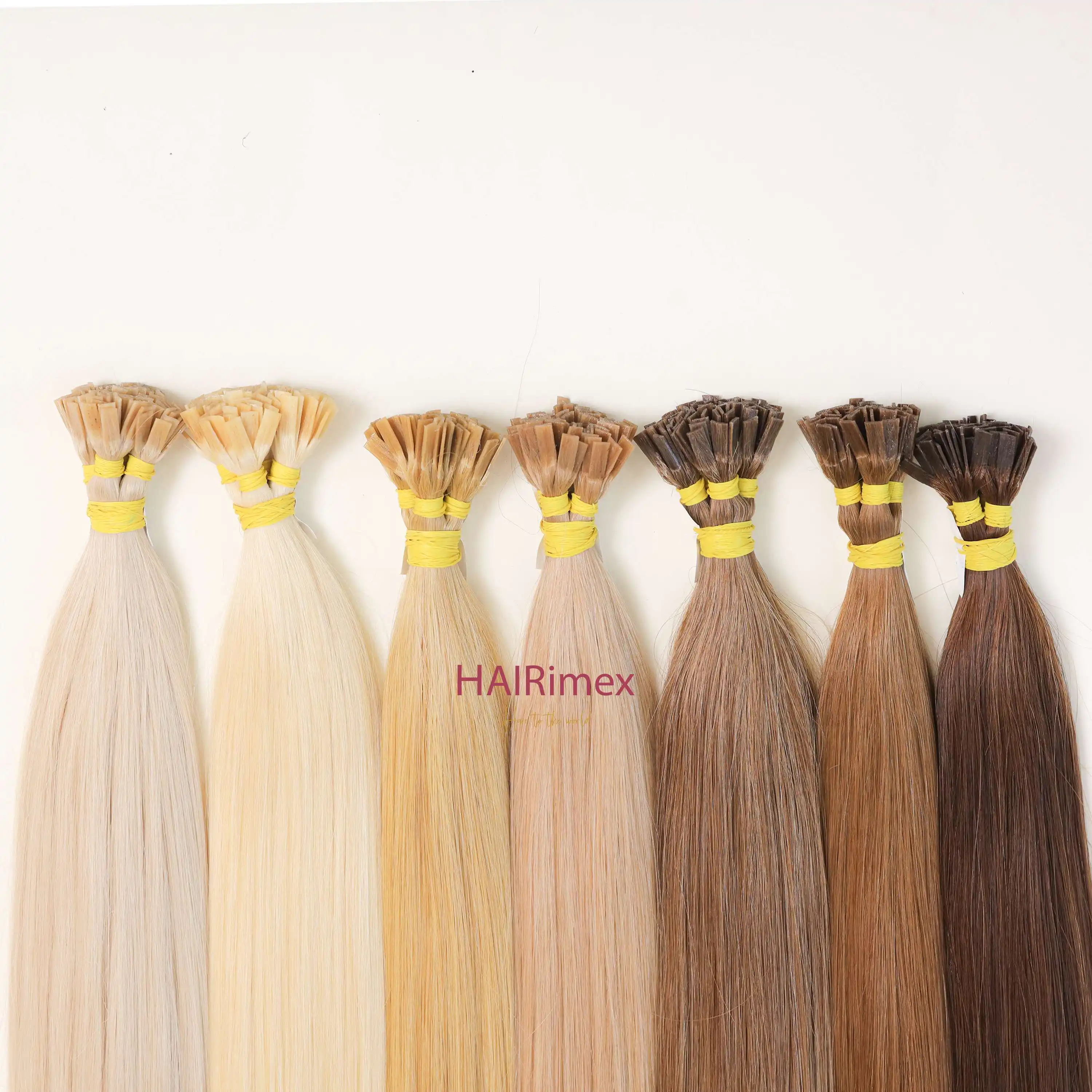 6- 40 inches Super Quality Vietnamese Flat Tip Hair Extensions genius weft from HAIRimex brand