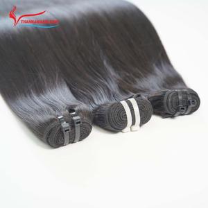 Extensión de cabello humano de trama de máquina de color negro natural virgen superior hueso recto listo para enviar 12-14 pulgadas - Product Image 3