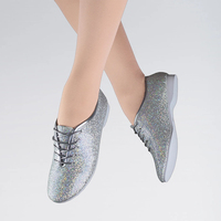 Sepatu dansa Jazz kulit desain kustom untuk pria wanita anak laki-laki anak perempuan sepatu dansa Jazz Modern berkualitas tinggi