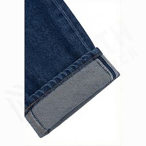 Pantalon en jean ample à taille haute, surdimensionné, délavé, vintage, à jambes larges, déchiré, couleur personnalisée, streetwear - Product Image 6