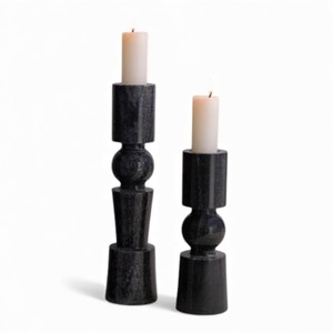 Candelabro Moderno de Mármol Negro con Diseño Escultural para una Decoración Elegante del Hogar y la Mesa - Product Image 6
