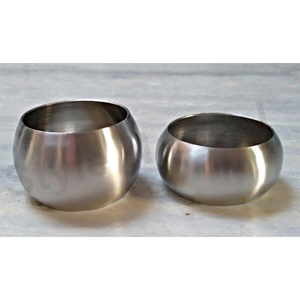 Acier inoxydable SS Belly Plain set de 2 Anneaux de serviette - Product Image 1