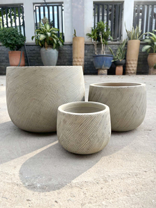 Pots et jardinières en terre cuite de différentes tailles, design européen, pour usage intérieur/extérieur, au sol et en jardin [Vente en gros] Écologiques - Product Image 3