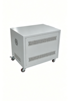Transformateur d'isolement sec triphasé 10 kVA avec roues mobiles, entrée 380 V-440 V, sortie 110 V-220 V, 50/60 Hz, certifié CE ISO