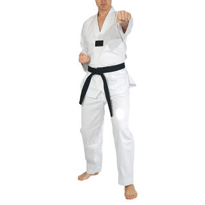 Uniforme de Taekwondo Personalizado de Fábrica (Poliéster/Algodón) de Secado Rápido y Transpirable, Ropa de Artes Marciales Unisex con Servicio OEM - Product Image 3