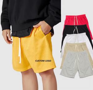 Shorts de sport pour hommes en gros, nouveaux, été, séchage rapide, logo personnalisé, maille solide, respirant, décontracté, vêtements de sport, shorts de basket-ball - Product Image 4