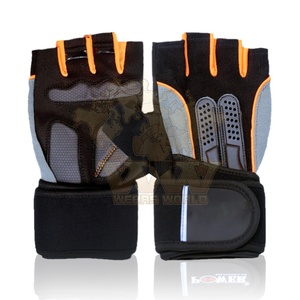 ถุงมือปั่นจักรยานครึ่งนิ้วกันลื่น, ถุงมือหนังออกกำลังกายพิมพ์ซับลิเมชันสำหรับกีฬากลางแจ้งส่งตรงจากปากีสถาน - Product Image 4