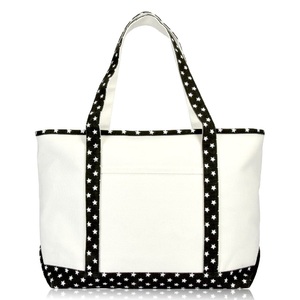 Sac de shopping matelassé 100% coton biologique, imprimé à la main, certificat GOTS de fabricant indien, vente en gros, poignée de corde à la mode - Product Image 4