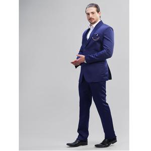 ชุดสูทผู้ชายสีน้ำเงินคุณภาพเยี่ยม 3 ชิ้น สำหรับชุดยูนิฟอร์มองค์กรและมีจำหน่ายในปริมาณมากในราคาที่ดีที่สุด - Product Image 3