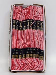 Fils à broder en coton torsadé haute ténacité pour point de croix et point long, blanc, 85 mètres par pelote - Product Image 2