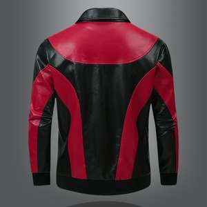 Chaquetas de hombre de cuero estampado vintage - Product Image 4