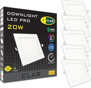 Clar NHÔM VUÔNG recessed <span class=keywords><strong>LED</strong></span> Spotlight 12 Wát trang trí <span class=keywords><strong>Downlight</strong></span> với 2-năm bảo hành cho phòng ngủ văn phòng hoặc phòng tắm - Product Image 1