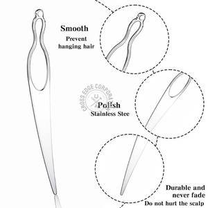 En vente aiguille à emboîter outil d'extension de cheveux Dreadlocks Sisterlocks Crochet Microlocks Dreads accessoires de serrage des cheveux - Product Image 2