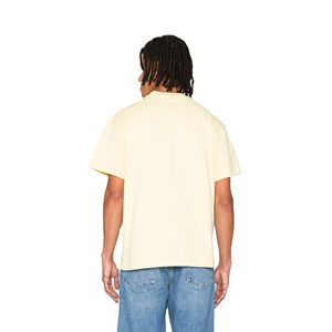 220 GSM de gran tamaño 100% algodón camiseta de hombre transpirable estirable con logotipo personalizado impreso de talla grande camiseta antiarrugas - Product Image 2