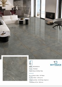 Azulejos de porcelana brillante pulida blanca de la mejor calidad de 600x600mm indio, estilo de diseño moderno, función de ladrillo refractario, precio de fábrica - Product Image 6
