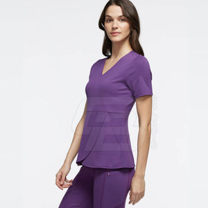 ชุดจ็อกเกอร์สครับพยาบาลชุดเครื่องแบบโรงพยาบาลผลิตตามแบบของ2024ชุดสแปนเด็กซ์พิมพ์ลาย - Product Image 3