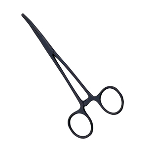 Pince à moustiques chirurgicale incurvée de 5.5 pouces pince de salle de chirurgie en acier allemand enduite de couleur noire - Product Image 1