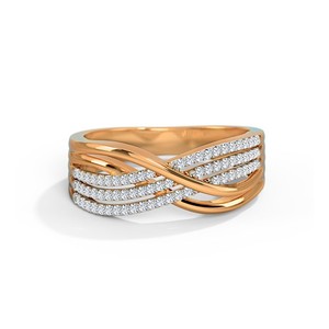 Anillo de Diamante Cultivado en Laboratorio con Certificación IGI, Alta Calidad, Oro Rosa de 10k/14k, Anillo de Compromiso para Mujer, Ideal para Fiestas - Product Image 1