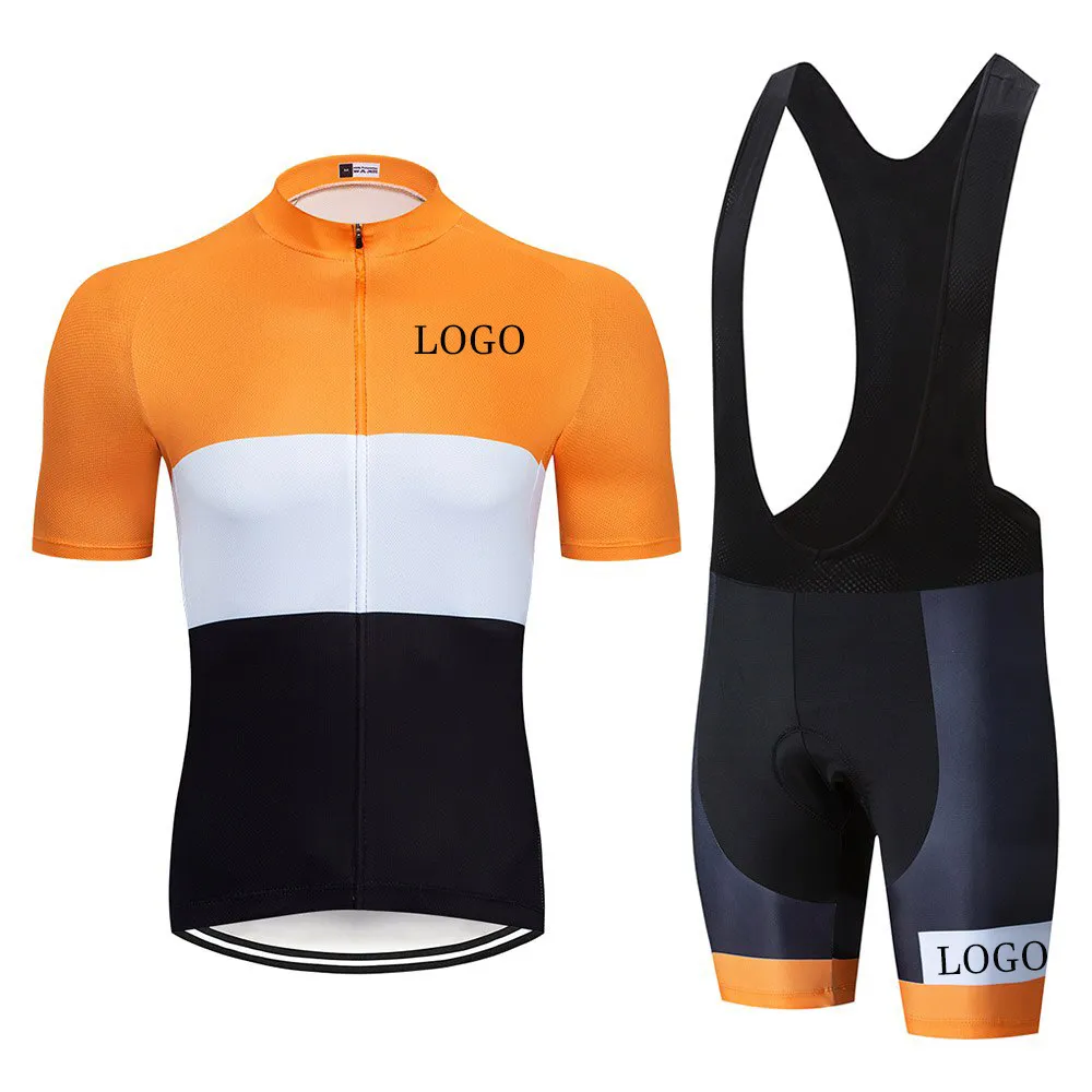 Cycling zipper cycling jersey Mountain bike Uniform Clothing quick drying Bicycle Clothes men's short Uniform