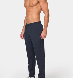 กางเกงออกกำลังกายผู้ชายผ้าโพลีเอสเตอร์/ ผ้าฝ้ายมัดย้อมสีล้วนระบายอากาศได้ดีกางเกงออกกำลังกายเอวสูง - Product Image 3