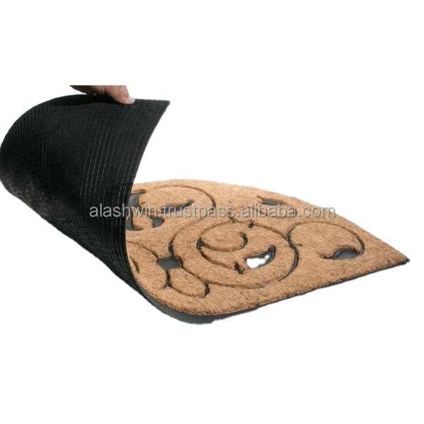 Coconut Coir Mat Exporters From With Best Quality Every Day Use Anti-skid Bears High Foot Fall Soft Cushion Feel Sturdy Enough