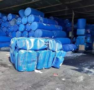 Restos de tambor azul de HDPE reciclado al por mayor, compra a precio rebajado - Product Image 1