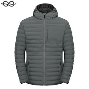 Manteau d'hiver écologique pour hommes, doudoune chaude et imperméable avec capuche, coupe-vent, isolation recyclée, protection de confort ultime - Product Image 1