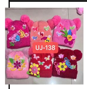 Landfond Accessory Winter Women's Top Hat Jacquard Dinosaur Design New Style 100% Wool Casual Knitted Hat - Product Image 3