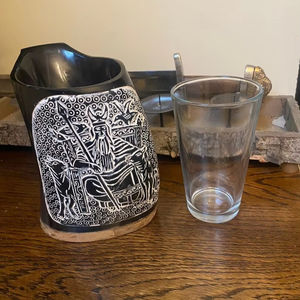 Rustic Handmade Horn Mug, Natural Eco-Friendly Cup, Durable Stylish Drinkware, Perfect for Coffee, Tea, <b>Whisky</b>,Home Party Events - Product Image 1