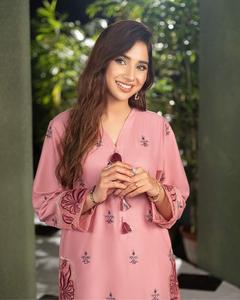 Indien pakistanais dernière rose clair brodé Salwar Kameez maçonnerie lourde Collection de mariage de luxe robe de vente chaude 2024 - Product Image 4