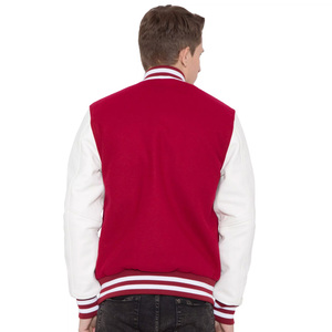 Blouson Bomber Homme Personnalisé Col Montant Logo Frontal Écologique Style Universitaire Automne Hiver - Product Image 4