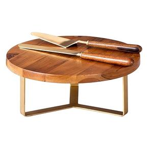Modern Luxury Style Cake Stand Elegant Wooden <b>Table</b> Top Serving for Hotel Parties Best Design with Durable Metal Material - Product Image 4