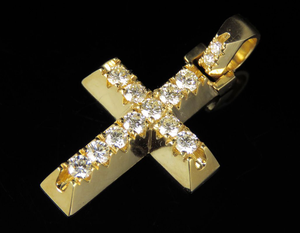 Pendentif croix en diamant Moissanite VVS glacé en argent 925 collier à breloques Jésus Hip Hop pour cadeau d'anniversaire - Product Image 5