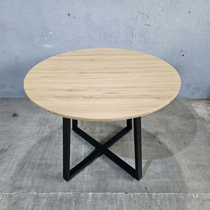 Round Conference <b>Table</b> BH68006 Minimalist Traditional Design with Iron Legs Melamine-Coated Plywood for Hotel <b>Office</b> Furniture - Product Image 6