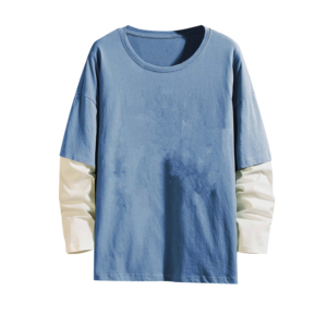 T-shirt Homme 2025 de Haute Qualité 100% Coton/Polyester/Coton Écologique Respirant à Manches Longues Coupe Ample Imprimé - Product Image 1