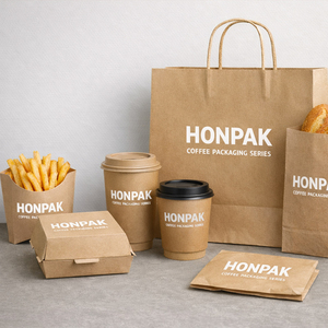 Solución <span class=keywords><strong>de</strong></span> Empaquetado Personalizado <span class=keywords><strong>para</strong></span> Comida Rápida |   Bolsas <span class=keywords><strong>de</strong></span> Papel, <span class=keywords><strong>Cajas</strong></span> <span class=keywords><strong>para</strong></span> Hamburguesas, <span class=keywords><strong>Cajas</strong></span> <span class=keywords><strong>para</strong></span> Aperitivos y Vasos con Impresión <span class=keywords><strong>de</strong></span> Logotipo HONPAK - Product Image 4