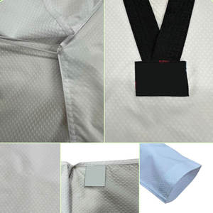 Uniforme de karate cómodo y transpirable Dobok de Taekwondo para mujer hecho a medida con tela preencogida para entrenamiento - Product Image 5