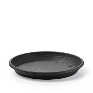 Veca in plastica antracite piattino a cilindro tondo 37cm vaschette - Product Image 1