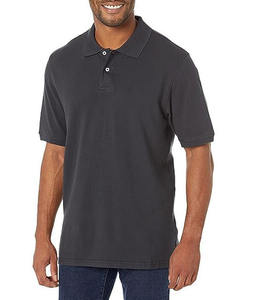 Camiseta de Golf de secado rápido de 100% algodón para hombre, camiseta de tenis de verano, logotipo personalizado bordado, ropa de punto lisa en blanco sólido - Product Image 1