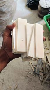 Mango de escamas de hueso con escamas de vaca lisas Hoja en blanco de acero de buen material para uso en la cocina - Product Image 2