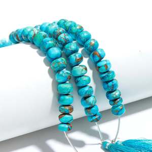 Piedras preciosas naturales amarillas, elegantes, suaves, curativas, Rondelle, sin níquel, sin plomo, cuentas sueltas para joyería - Product Image 6